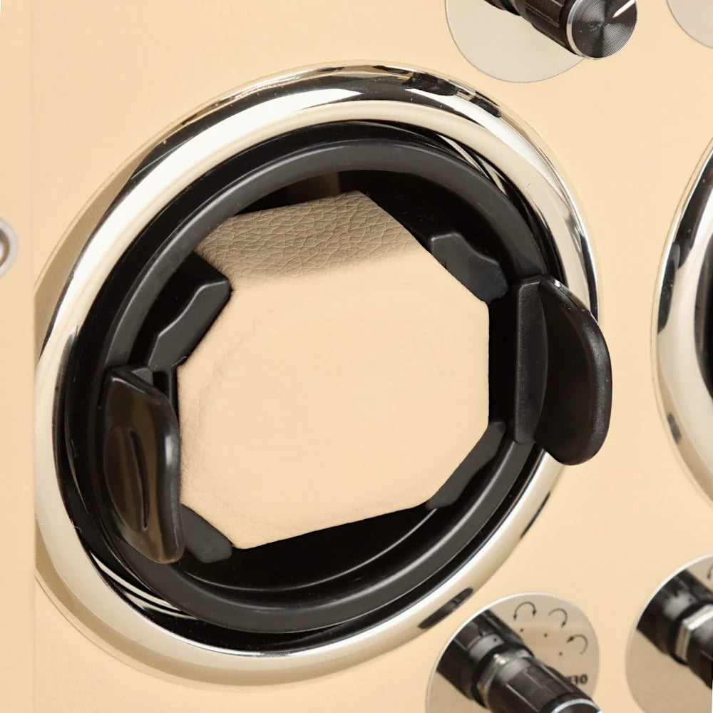 Imperium Watch Winder, Creme Colour, Watch Pillow Detail