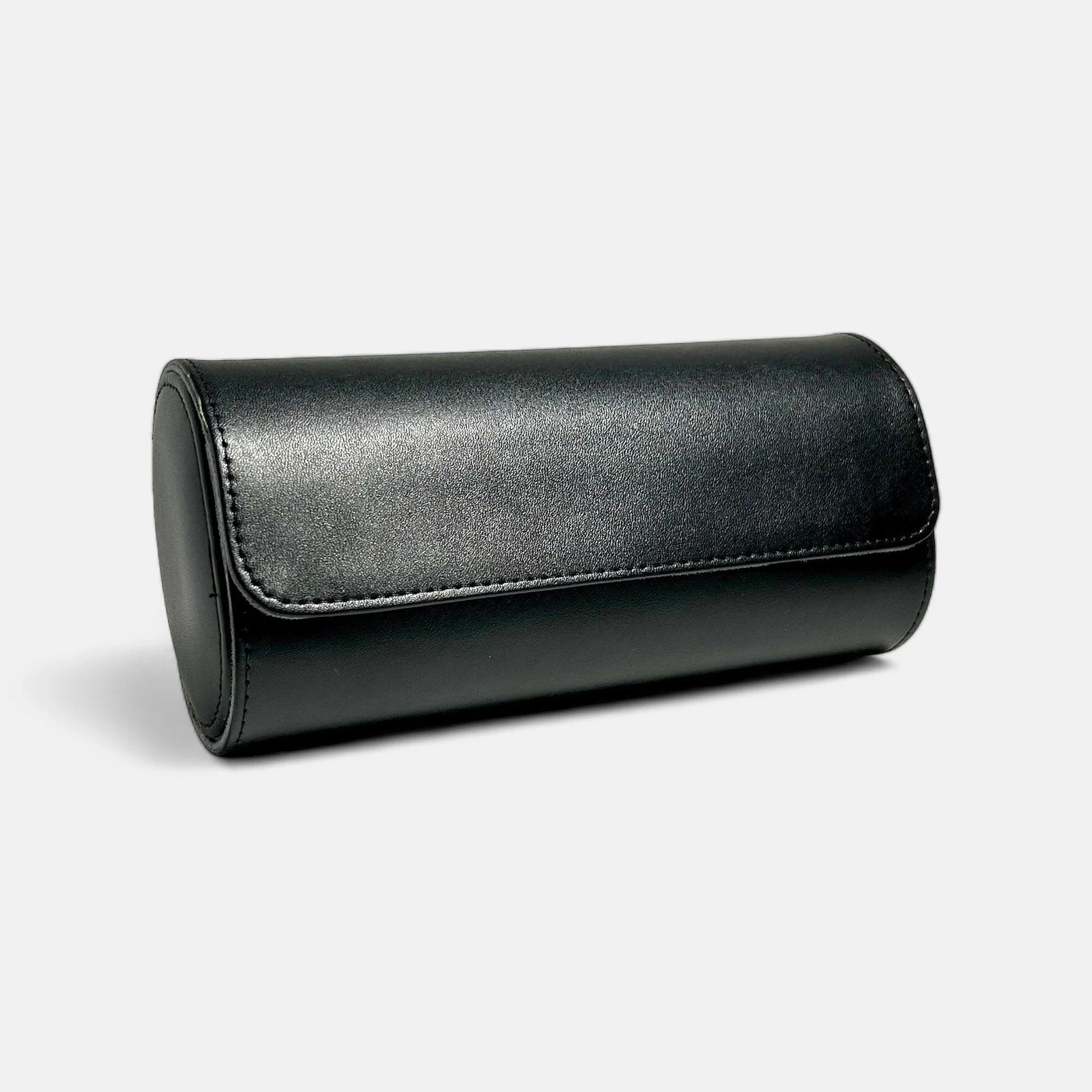 Voyager Watch Case Triple, Black Colour, Front Side, Closed