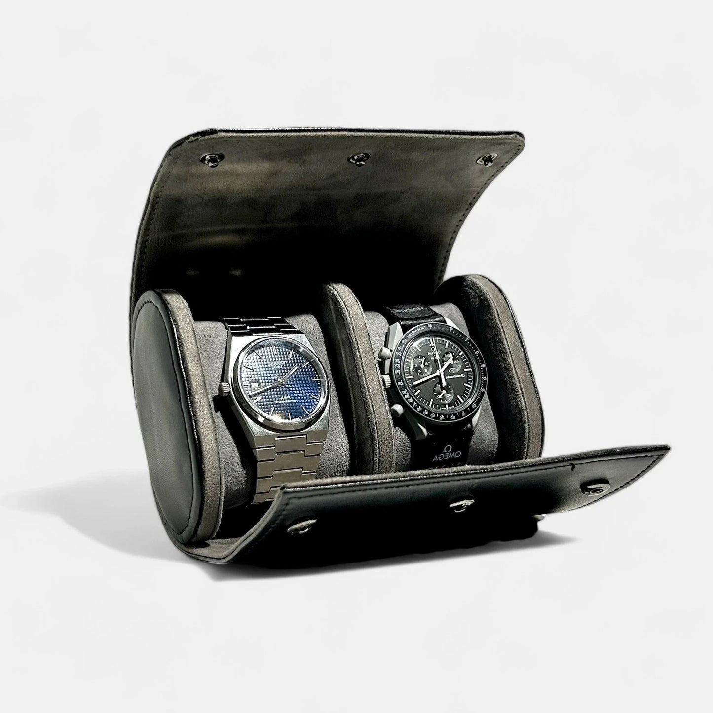 Double Deluxe Bundle and Save Set, Voyager Watch Travel Case Double, Front Side, Detail